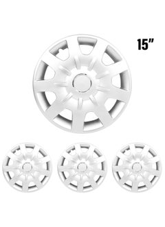 Pistol Wheel Cap with Universal Snap-On Rings Wheel Cover 15 Inch Wheel Hubcaps Set of 4 Pcs Automotive Hub - Pistol WJ-5064-A-15  - Image 5