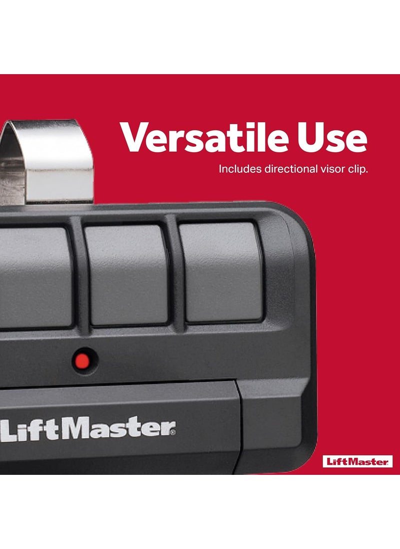 LiftMaster LiftMaster 894LT 4Button Learning Garage Door Opener Remote Control  with Visor Clip  Use with myQ App  Works with Up to 4 Doors  Learning Remote Garage Door Opener  Sends a New Code  1 Pack  - Image 5
