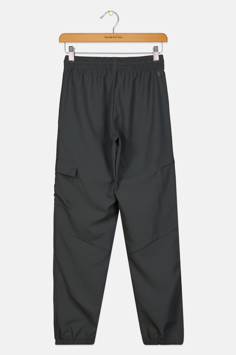 Adidas Kids Boy Slim Fit Training Cargo Jogger Pants, Grey  - Image 2