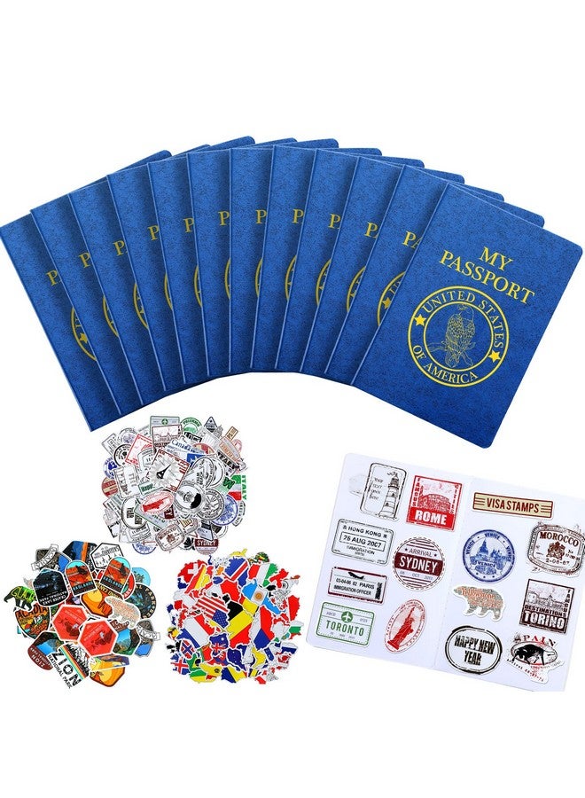 Sureio كتاب ملصقات جواز السفر للأطفال مع ملصقات سفر متنوعة لألبومات القصاصات هدايا الحفلات ملصقات الجدران الفنون والحرف لوازم المدرسة جوائز الألعاب مجموعات للأولاد والبنات (174) - Image 1