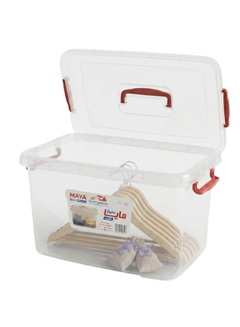 Khorshed Plast Maya Container Clear Storage Plastic Box 19 Liter - Image 2