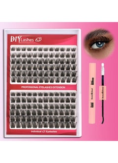 Himirell Himirell Lash Extension Individual Fluffy Natural Wispy Lashes DIY Eyelash Extension Lash Volume Clusters Mix D Curl Eyelash 3D Clusters Lashes Faux Mink False Extensions Self Application at Home  - Image 1