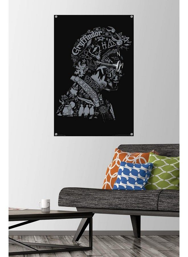 Trends International The Wizarding World: Harry Potter Text Graphic Of Harry Potter Wall Poster With Push Pins - Image 3