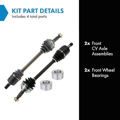 TRQ Drivetrain Kit Front Compatible with 1998-2002 Honda Accord - Image 2