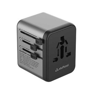 Stuffcool Jetset Made in India Universal Travel Adapter with US UK EU AUS pins Works in 150 Countries with PD20W Type C Port and 18W Type A Port Built in Charges iPhones 50 in 30 mins - pzsku/ZA4B703D10A9EC93C3B46Z/45/1748264114/c33c7f2f-dd26-4f46-a45c-f70189645882