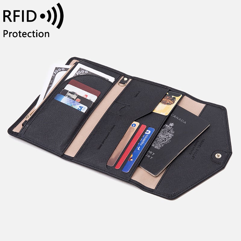 Po Printing Leather Goods * Manufacturers New 30% Discount Id Clip Rfid Passbook Card Package Travel Passbook Package - Image 3