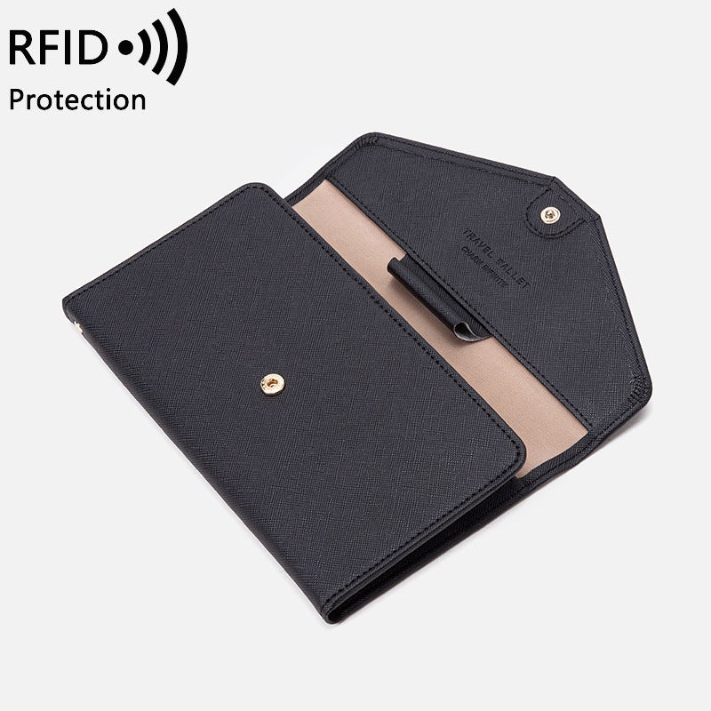 Po Printing Leather Goods * Manufacturers New 30% Discount Id Clip Rfid Passbook Card Package Travel Passbook Package - Image 5