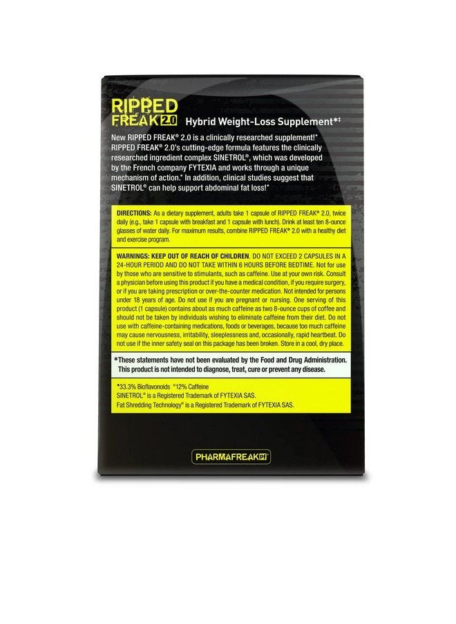Pharmafreak - Ripped Freak 2.0 Hybrid Weight Loss Supplement Usa 60Ct - Image 1