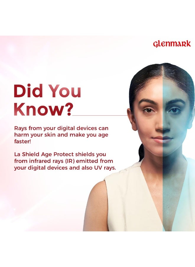 لا شيلد جل واقي شمسي معدني من لا شيلد بعامل حماية من الشمس 30 PA +++ | حماية من الأشعة فوق البنفسجية الطويلة والمتوسطة + الأشعة تحت الحمراء | خالٍ من الزيوت | خفيف الوزن | لا يترك أي أثر أبيض | واسع الطيف | بوصفة طبية من أطباء الجلدية | مناسب لجميع أنواع البشرة | 60 غرام - Image 4