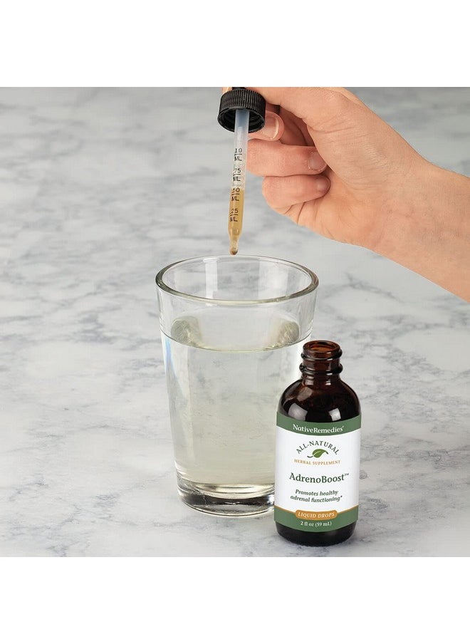 Native Remedies Native Remedies AdrenoBoost - All Natural Herbal Supplement for Adrenal Support, 2 Fl oz.  - Image 3