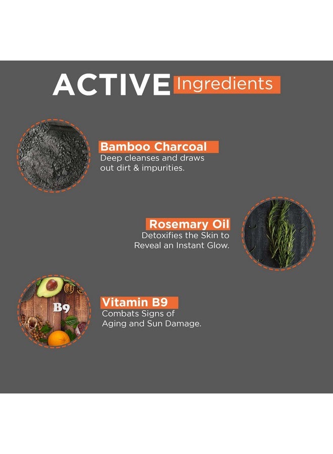 BEARDHOOD Charcoal Peel Off Mask ; Skin Detox & Instant Glow ; Benefits Of Rosemary Oil & Eucalyptus Oil 3.5 Ounce/100Gram - Image 5