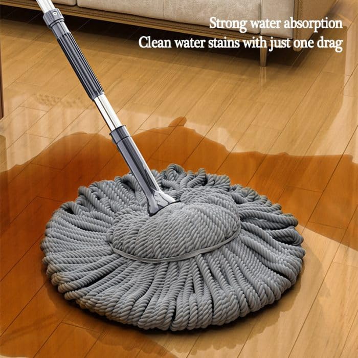 Whixant Self Wringing Twist Mop Wet Mop for Floor Cleaning with Long Handle Heavy Duty Floor Mop for Hardwood Vinyl Tile Marble Laminate Home Office Kitchen - Image 4