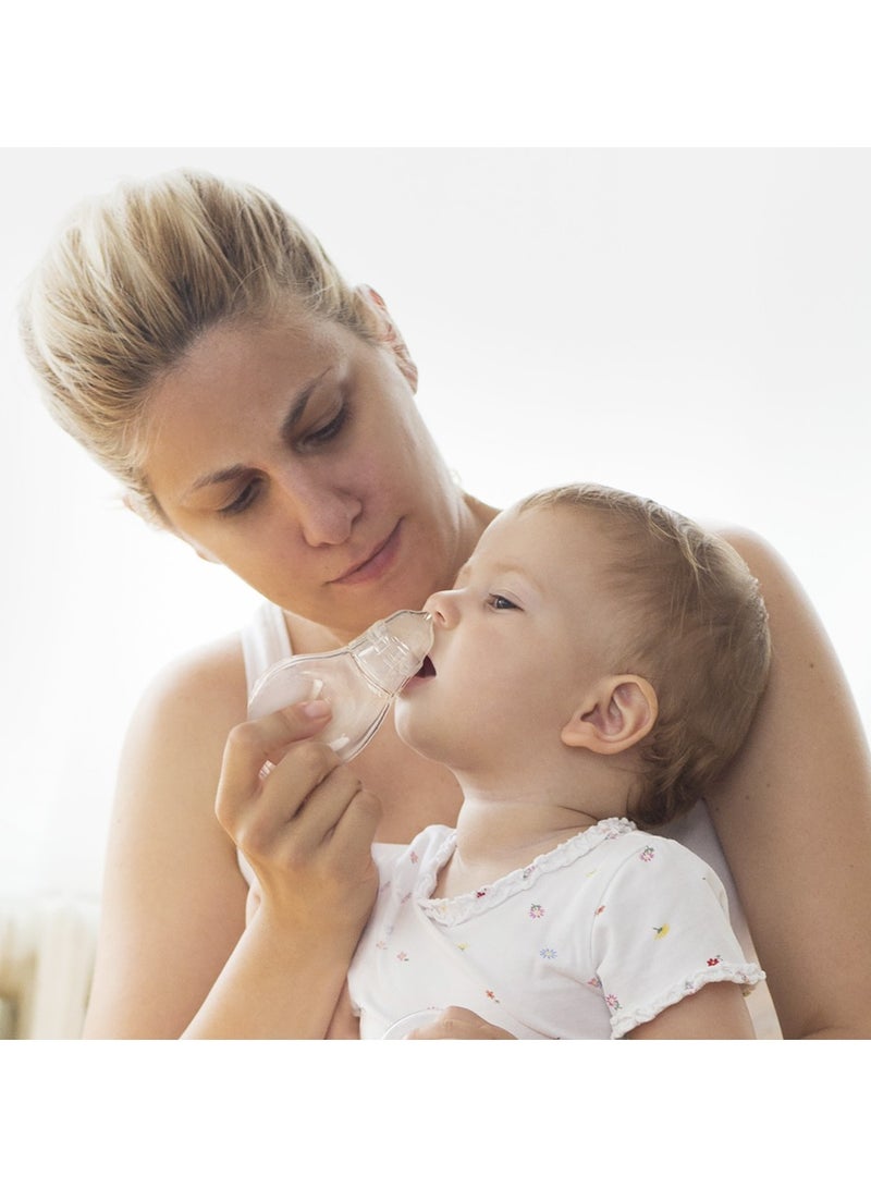 haakaa Silicone Baby Nasal Aspirator with 2 Tips – BPA-Free Nose Bulb Syringe & Easy-Squeeze Nose Cleaner for Newborns, Infants & Toddlers (0m+) - Image 3