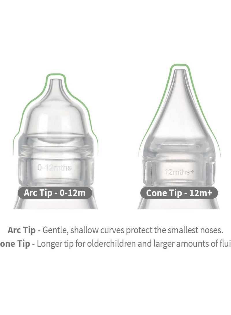 haakaa Silicone Baby Nasal Aspirator with 2 Tips – BPA-Free Nose Bulb Syringe & Easy-Squeeze Nose Cleaner for Newborns, Infants & Toddlers (0m+) - Image 5