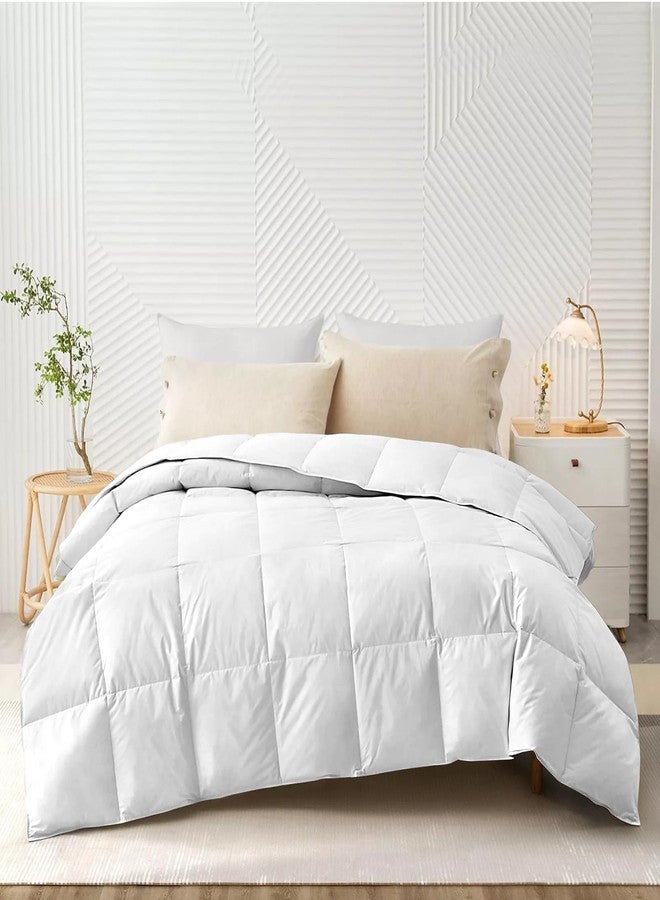 AYANSHI BEDDING بطانية/لحاف مكيف هواء فائق النعومة من أيانشي بيدينج، وزن 100 جرام/متر مربع، لحاف صيفي مفرد من الألياف الدقيقة خفيف الوزن (60 × 90 بوصة) - لحاف سرير مفرد - لون أبيض - Image 1
