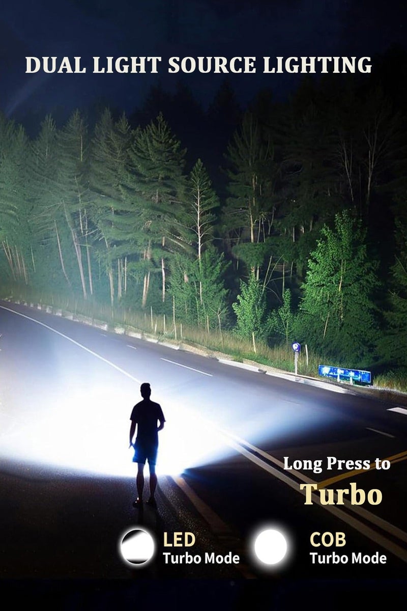 CubeG Multifunctional Outdoor Flashlight Super Bright Led Mini Flashlight for Night Working, Running, Walking and More, USB C Charging Warning Flash Light Mobile Phone Emergency Power  Bank - Image 3