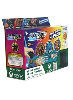BEYBATTLE BURST Takara Tomy-Beyblade-Beybattle Burst-Energy Uprising 4-in-1 Pack D S5 | Beyblade Spinning Top with Launcher (Defense, Balance, & Attack) | Gift for Beyblade Lovers and Kids  - Image 2