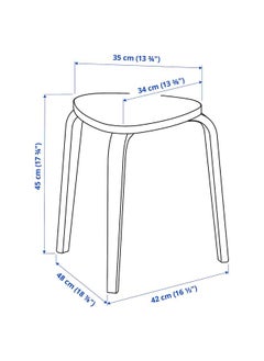 Zaboon Stool, set of 2, birch  - Image 2