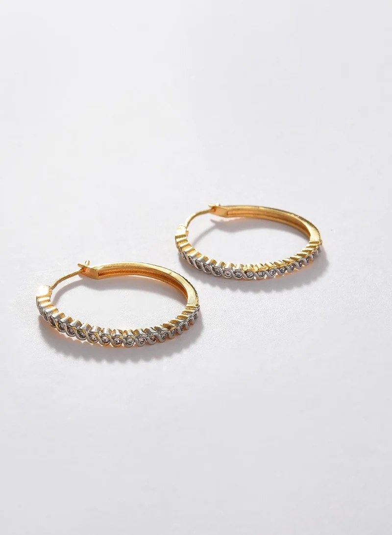 SOHI Party Artificial Hoop Earring Jewellery