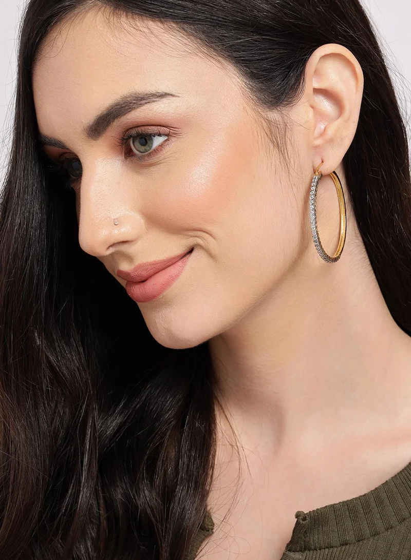 SOHI Party Artificial Hoop Earring Jewellery