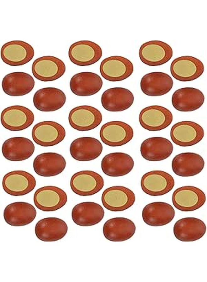 30PCS Realistic Miniature Boiled Egg Models for Dollhouse Kitchen Decor and Pretend Play - Image 1
