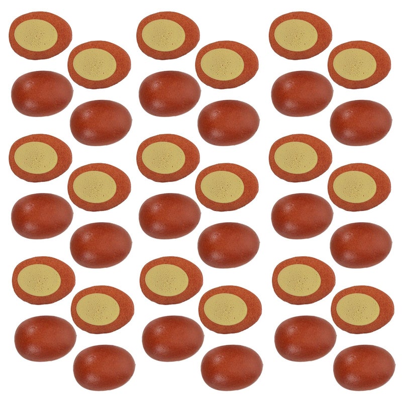 30PCS Realistic Miniature Boiled Egg Models for Dollhouse Kitchen Decor and Pretend Play - Image 2