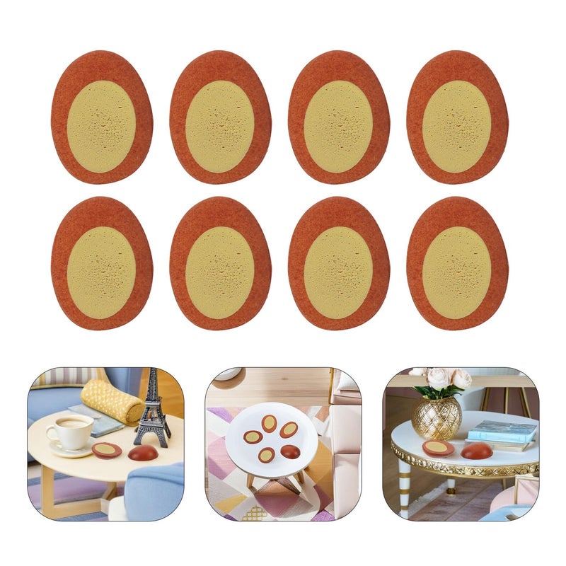 30PCS Realistic Miniature Boiled Egg Models for Dollhouse Kitchen Decor and Pretend Play - Image 5