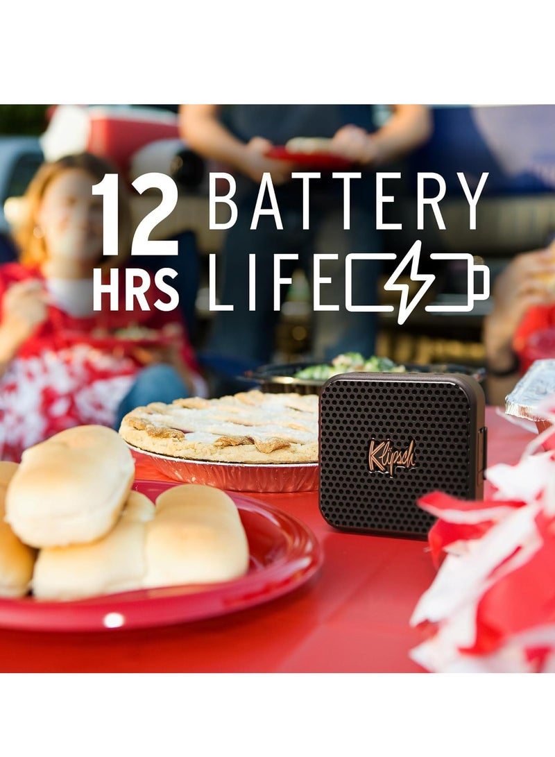 كليبشا كليبش أوستن – مكبر صوت بلوتوث محمول، مشغل كامل المدى 1.5 بوصة، مقاوم للماء والغبار بتصنيف IP67، بطارية تدوم حتى 12 ساعة، صوت قوي وتجربة موسيقية مباشرة مذهلة - Image 2