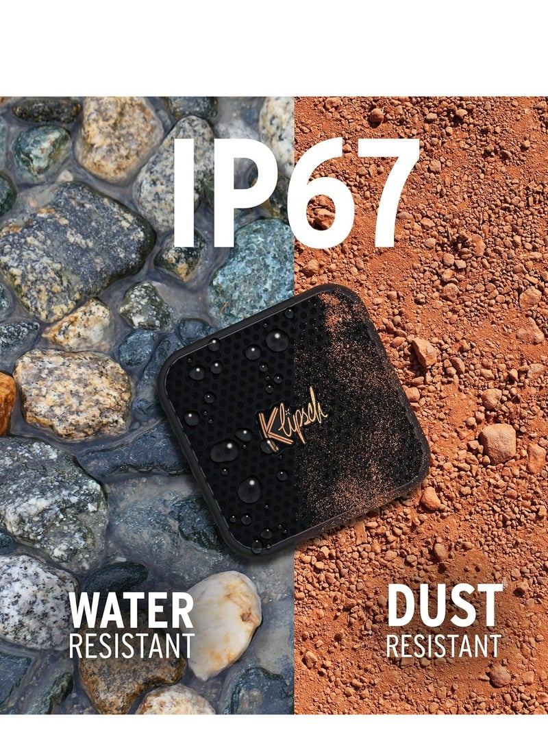 كليبشا كليبش أوستن – مكبر صوت بلوتوث محمول، مشغل كامل المدى 1.5 بوصة، مقاوم للماء والغبار بتصنيف IP67، بطارية تدوم حتى 12 ساعة، صوت قوي وتجربة موسيقية مباشرة مذهلة - Image 3