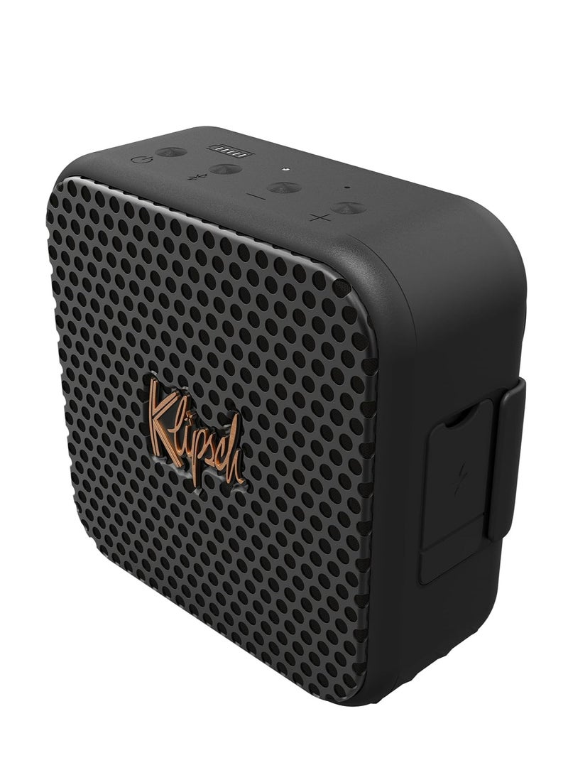 كليبشا كليبش أوستن – مكبر صوت بلوتوث محمول، مشغل كامل المدى 1.5 بوصة، مقاوم للماء والغبار بتصنيف IP67، بطارية تدوم حتى 12 ساعة، صوت قوي وتجربة موسيقية مباشرة مذهلة - Image 1