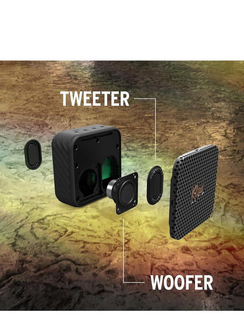 كليبشا كليبش أوستن – مكبر صوت بلوتوث محمول، مشغل كامل المدى 1.5 بوصة، مقاوم للماء والغبار بتصنيف IP67، بطارية تدوم حتى 12 ساعة، صوت قوي وتجربة موسيقية مباشرة مذهلة - Image 5