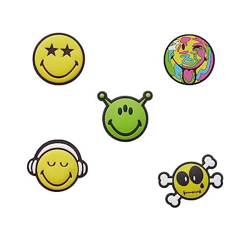 Crocs Smiley Jibbitz Pack Smiley 5-Pack One Size - Image 2