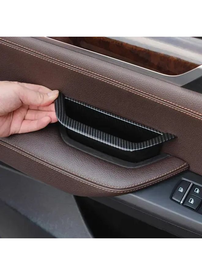 Black Driver Door Armrest Cover For BMW X3 X4 2010 2016 Storage Box - Image 4