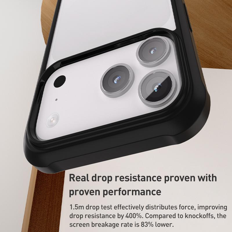 erorex For iPhone 17 Pro Double-sided Plastic Glass Phone Protective Case(Red) - Image 3