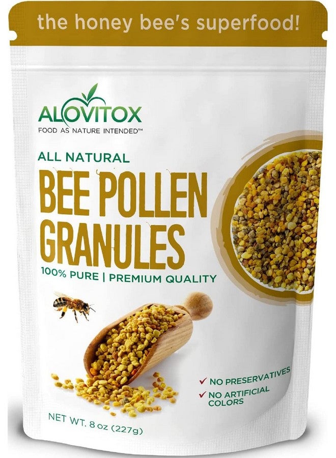 ALOVITOX حبوب لقاح النحل ألوفيتوكس 8 أونصات | 100% نقية، حبوب لقاح نحل عضوية لدراغون ذو اللحية | حبوب لقاح عضوية غنية بالمواد الغذائية مع مضادات الأكسدة، بروتين، فيتامينات والمزيد | خميرة غذائية وخالية من الغلوتين - Image 1