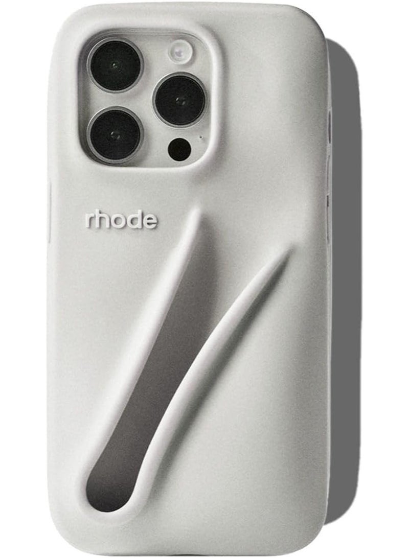 رود جراب هاتف Rhode Iphone 15 Pro Max مع حامل مرطب الشفاه في العبوة الأصلية، جراب هاتف متعدد الوظائف مع حقيبة سفر أنيقة من السيليكون - Image 3