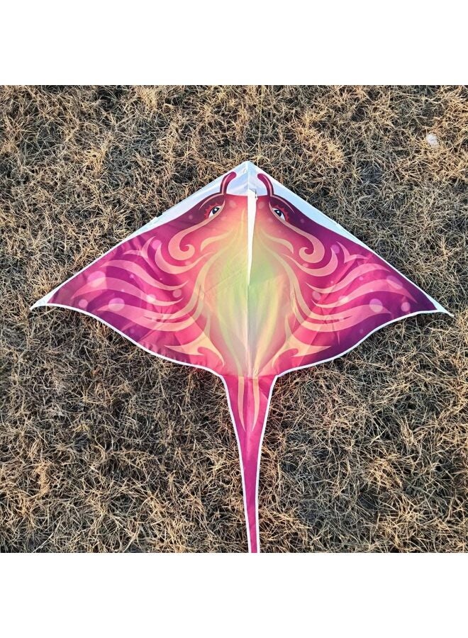 Devil Fish Kite for Kids and Adults Easy to Fly Delta Kites Single Line Large, 300ft Kite String Handle Include - Image 4