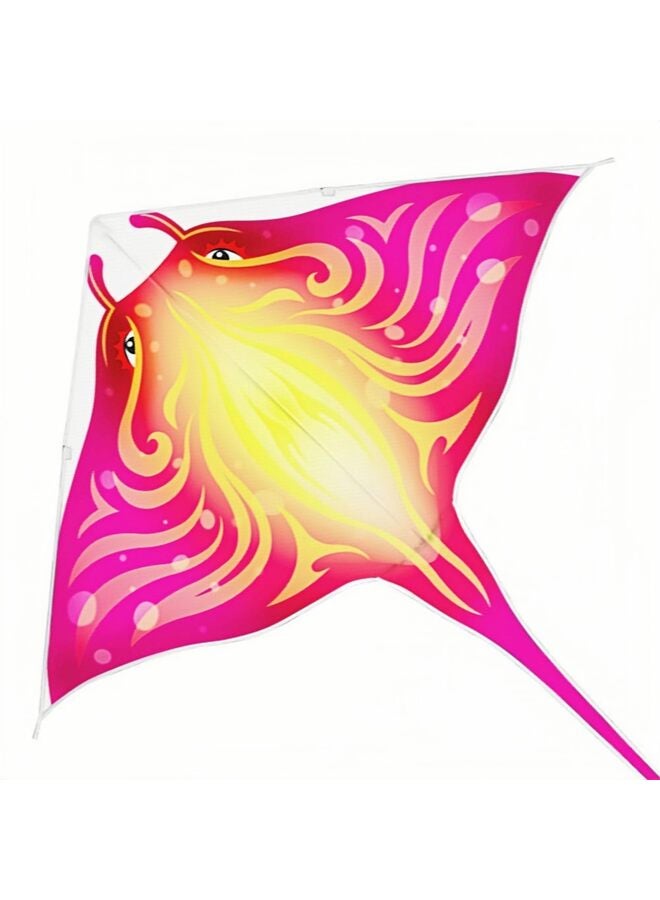 Devil Fish Kite for Kids and Adults Easy to Fly Delta Kites Single Line Large, 300ft Kite String Handle Include - Image 1