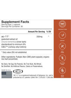 Healthycell Ac-11 Supplement - Supports Cell Dna Repair From Cat'S Claw - Anti Aging, Stem Cell Health, Immune Boost - 30 Capsules  - Image 2