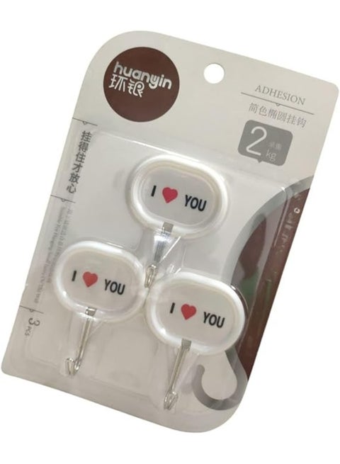 Creative Sticky Hook Adhesive Hook Wall Mounted Multi Functional Hook for Bathroom Bedroom Office Kitchen (SHAPE 11)