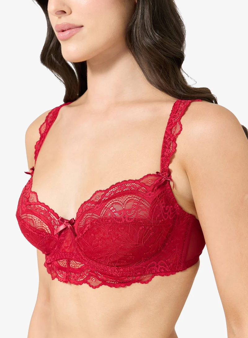 جينجر 2 PC Lace Lingerie Set