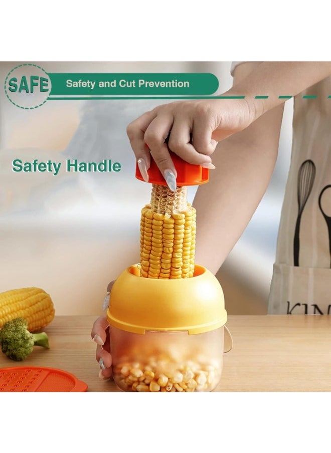 TOY GARDEN Multifunctional Manual Corn Thresher & Corn Cob Stripper Tool - Corn Cutter & Remover with Safety Grip - Ideal for Peeling Corn Kernels, Grinding Ginger & Garlic - Easy to Clean, Durable Des  - Image 4