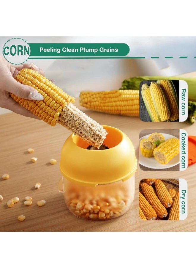 TOY GARDEN Multifunctional Manual Corn Thresher & Corn Cob Stripper Tool - Corn Cutter & Remover with Safety Grip - Ideal for Peeling Corn Kernels, Grinding Ginger & Garlic - Easy to Clean, Durable Des  - Image 3