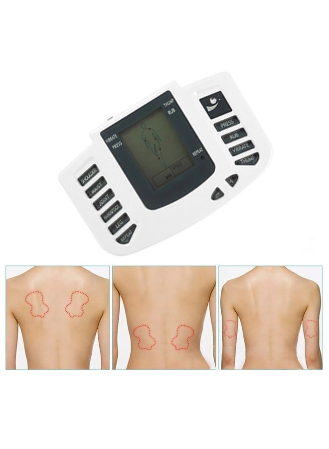 Generic Electrical Full-Function Whole Body Acupuncture Pulse Massage Treatment Instrument, Cervical Massager, Digital Meridian Pulse Mini Massager ( European Plug, 8 Pair Patches）  - Image 5