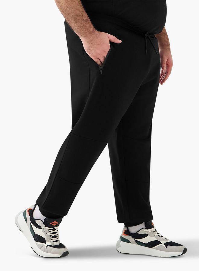 Maxim Men Regular Fit Joggers with Cut and Sew Detail - Image 1