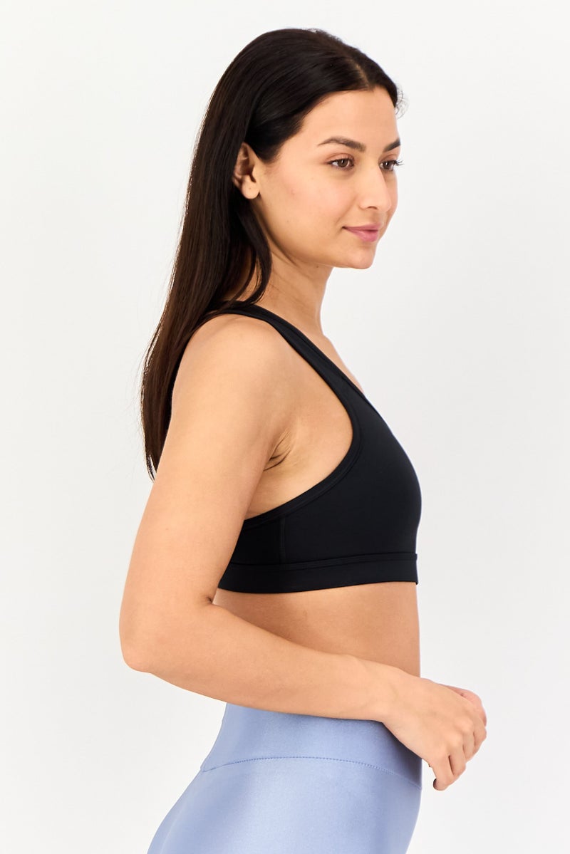 Nike حمالة صدر رياضية للنساء بدون حشوة، سوداء - Image 4