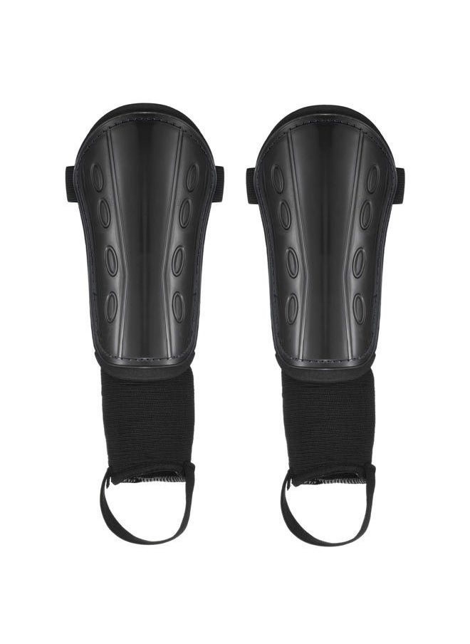 PATIKIL - Soccer Shin Guards with Ankle Support, 1 Pair EVA Cushion Protection Calf Protective Gear Pads Size L for Adult, Black - Image 1