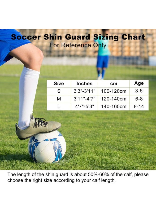 PATIKIL - Soccer Shin Guards with Ankle Support, 1 Pair EVA Cushion Protection Calf Protective Gear Pads Size L for Adult, Black - Image 1