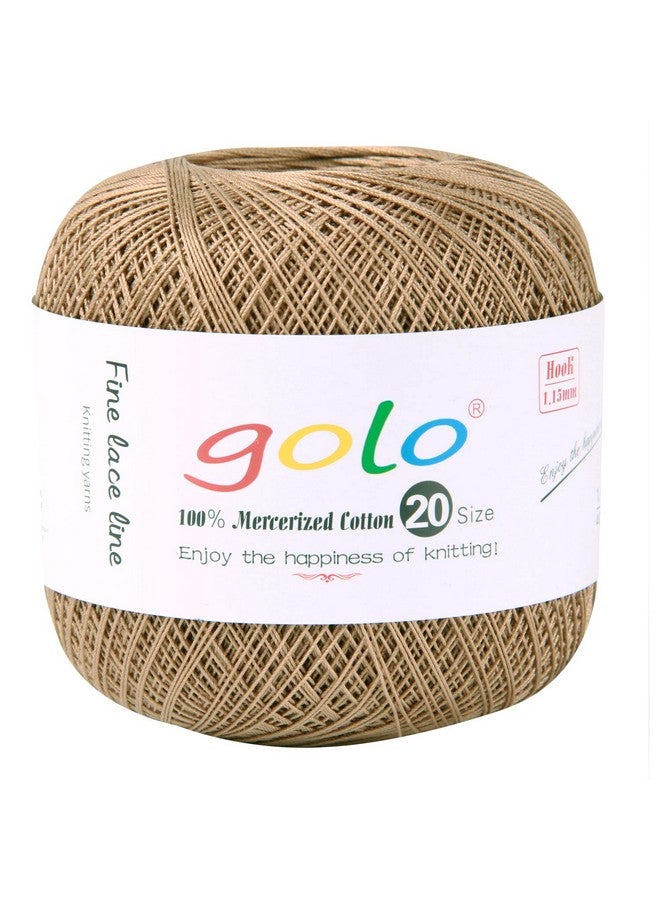 Golo Crochet Thread Yarns For Hand Knitting Size 20 Golden Coffer Yarn 736 - Image 1