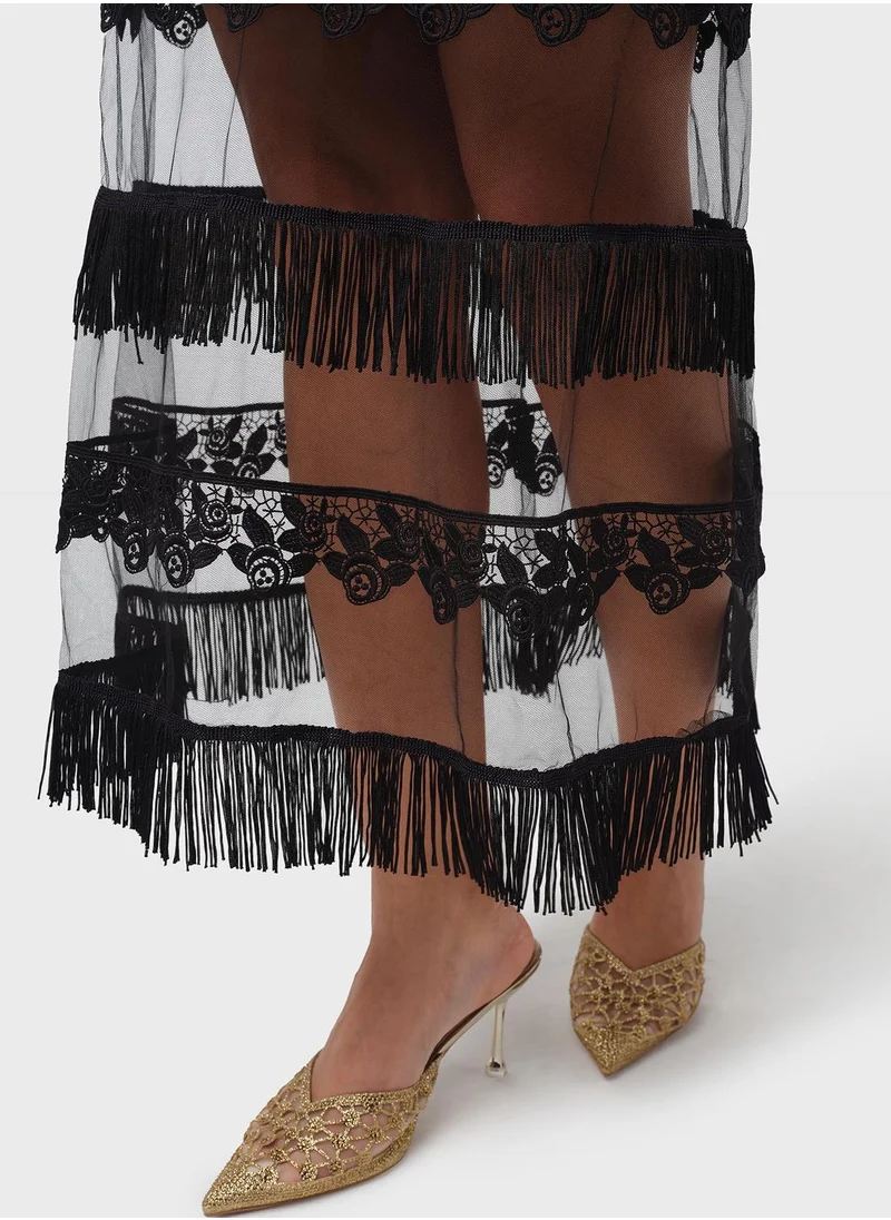 Threadz by Ajooni Lace Detailed Dress